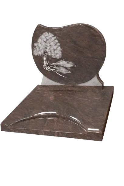 Monument cinéraire compact avec stèle gravée